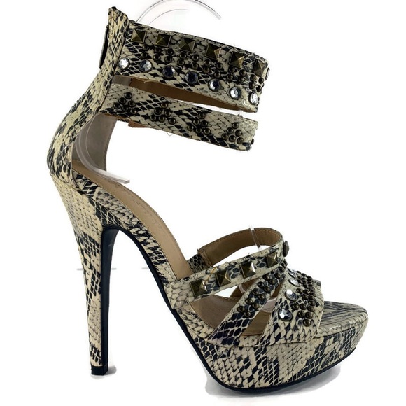 Colin Stuart Open Toe With Ankle Strap Heels Sz 5B - Picture 2 of 10